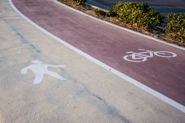 istock cycle lane and pedestrian lane 1223368491