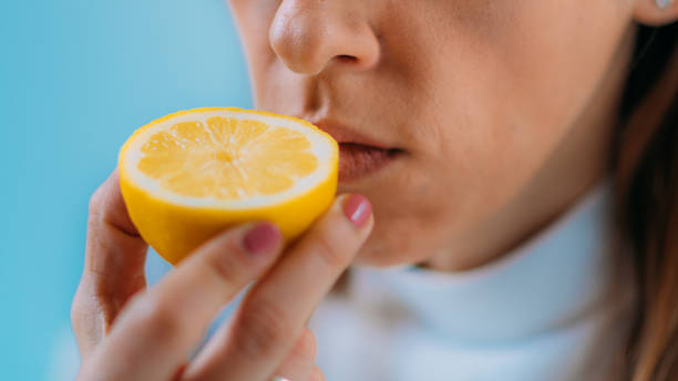 Anosmia or smell blindness stock photo