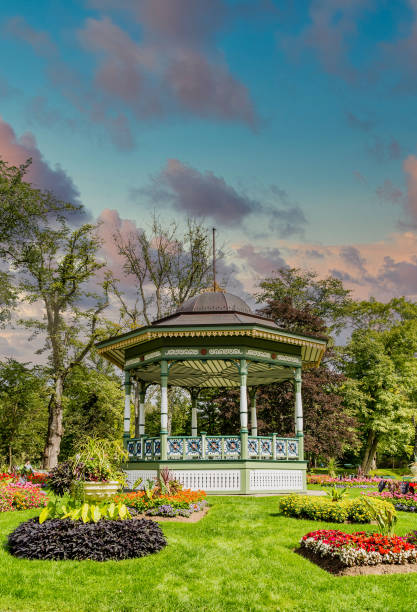 istock Gazebo in Public Garden 1223368875