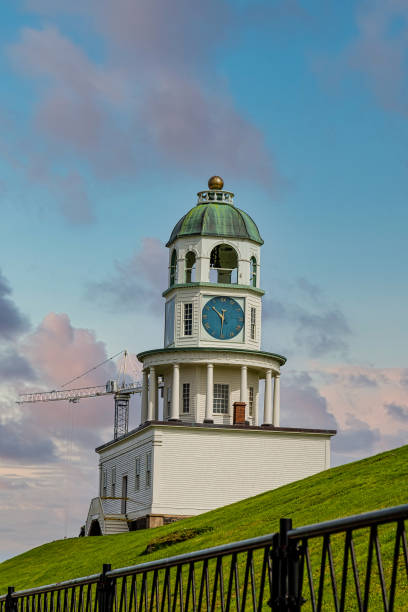 istock Halifax Town Clock at Dusk 1223368933