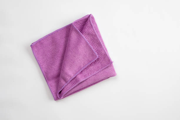 istock Purple rag isolated on a white background. 1223374224