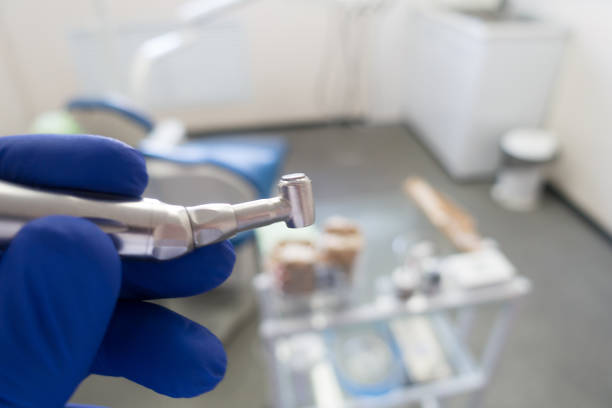 istock Tools for cleaning teeth and oral health. 1223378789