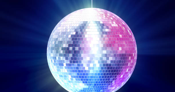 istock Animation of disco ball turning loop 1223382656