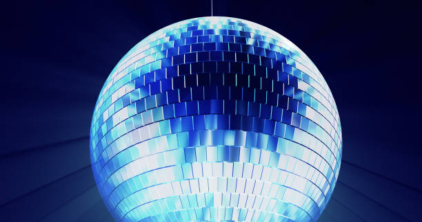 istock Animation of disco ball turning loop 1223382671