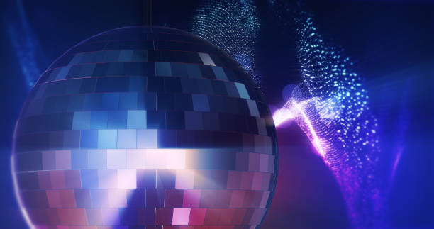 istock Animation of disco ball with bokeh 1223382905