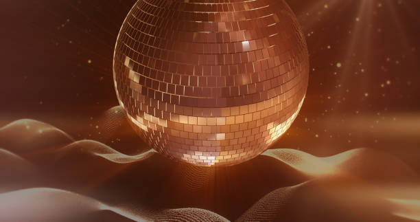 istock Animation of disco ball with bokeh 1223383618