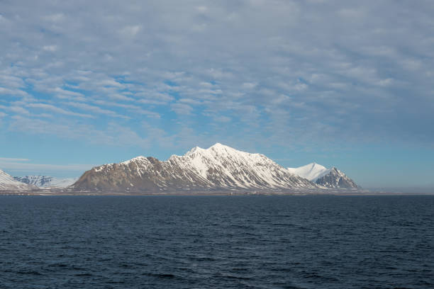 istock Arctic landscape with mountains view from expedition ship 1223384327