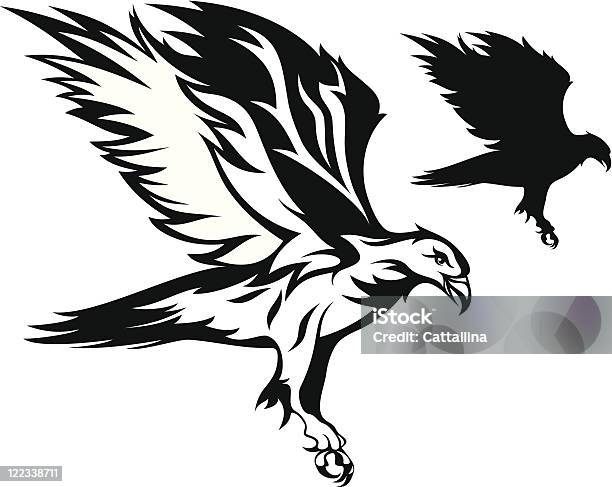 Eagle — стоковая векторная графика и другие изображения на тему Векторная графика - Векторная графика, Дикие животные, Животное
