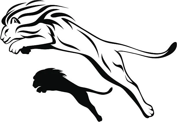 Vector illustration of lion