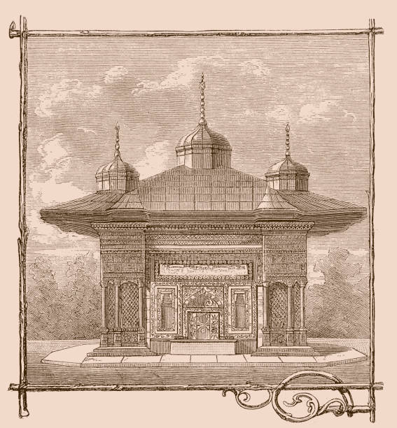 Illustration of the Vienna World Exhibition, Sultan Ahmet III’s Fountain