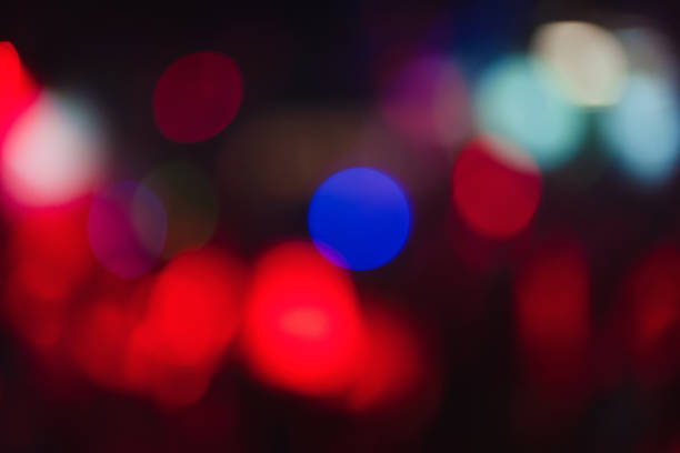 istock Colorful bokeh background with defocused blurred out lights 1223393892