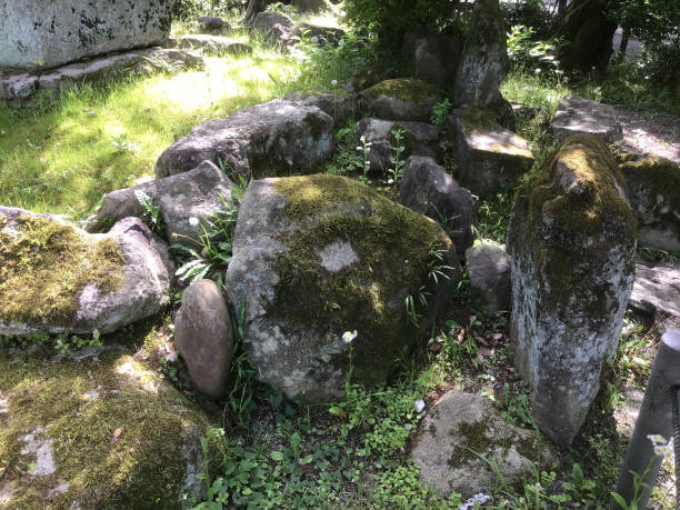 istock Mossy rocks in a Japanese garden 1223395296