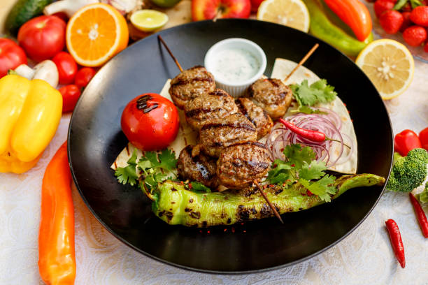 istock kebab with pita bread and grilled vegetables 1223397047