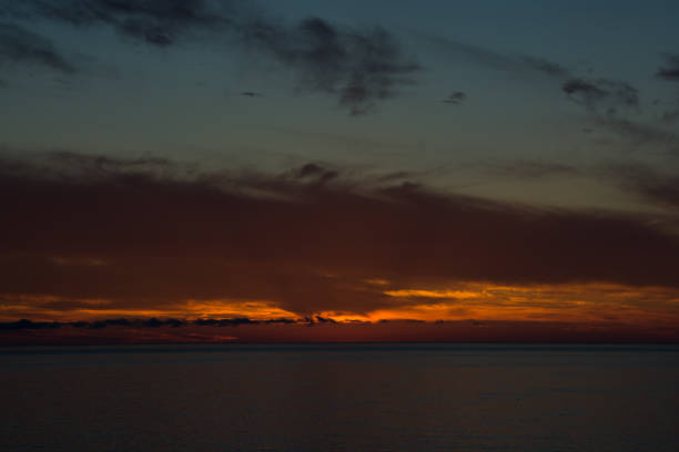 istock Beautiful sea dusk 1223401017