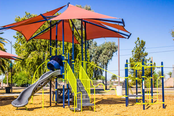 istock Modern Jungle Gym With Shade Canopy 1223403208