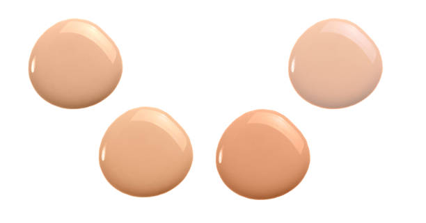 istock Liquid concealer cream smear smudge swatch drop isolated. Make up foundation shades sample round shape for beauty catalog. 1223405482