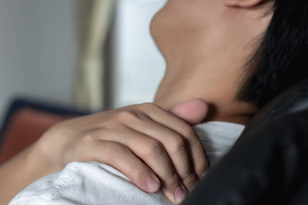 istock close up on the shoulders man. he is shoulder pain. 1223413757