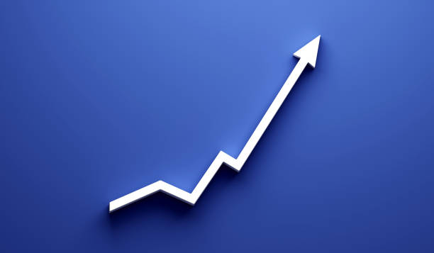 istock Business Growth Graph Finance Arrow 3D Rendering Illustration 1223421891