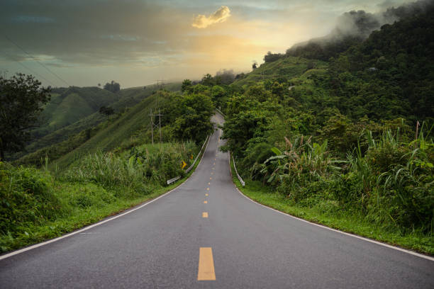 istock Mountain country road in Asia 1223423651