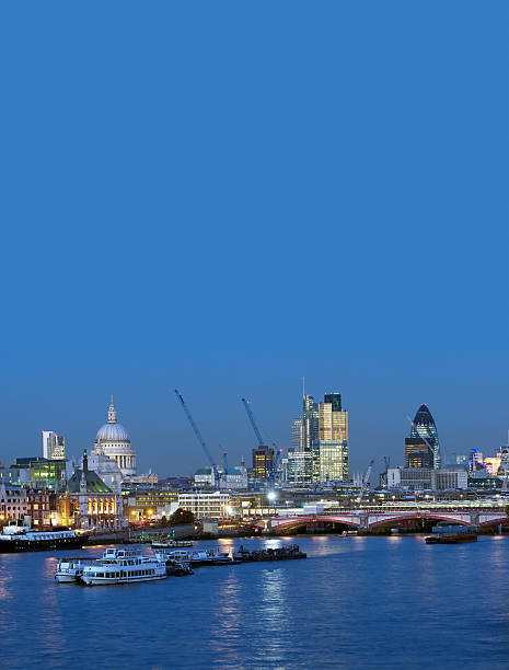 London city at dusk
