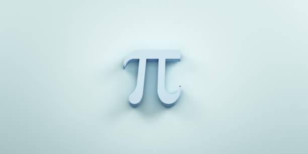 pi numéro mathématique. illustration de rendu 3d - pi photos et images de collection