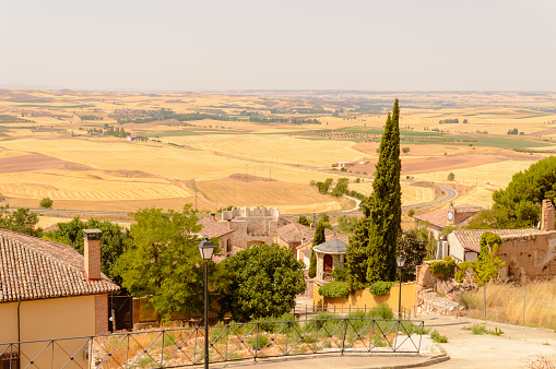 Views Of The Village Of Hita From One Of Its High Zones. July 23, 2019. Hita Guadalajara Castilla La Mancha. Spain. Travel Tourism Holidays