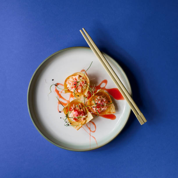 Close up of fish plate for Chinese New Year
