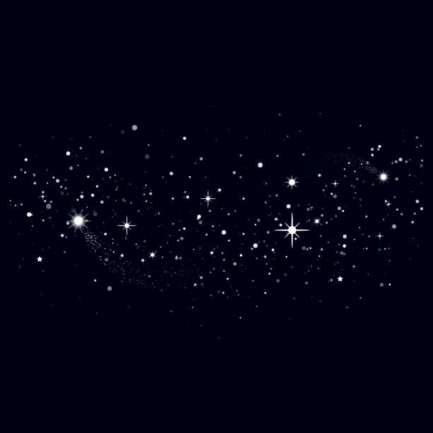 istock Space background, beautiful universe, night sky with stars. Texture for wallpapers, fabric, wrap, web page backgrounds, vector illustration 1223446716