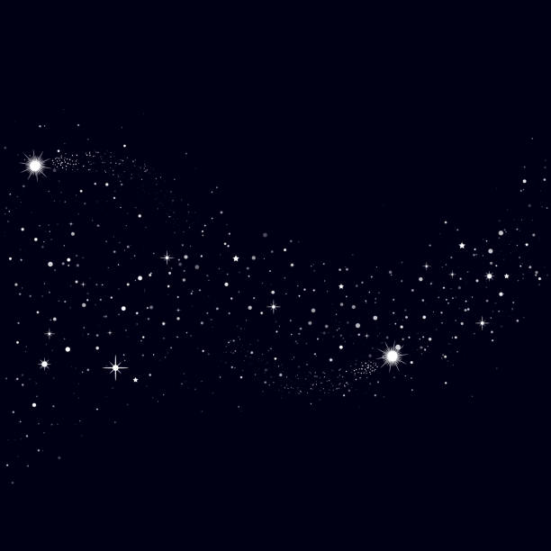 istock Space background, beautiful universe, night sky with stars. Texture for wallpapers, fabric, wrap, web page backgrounds, vector illustration 1223446839