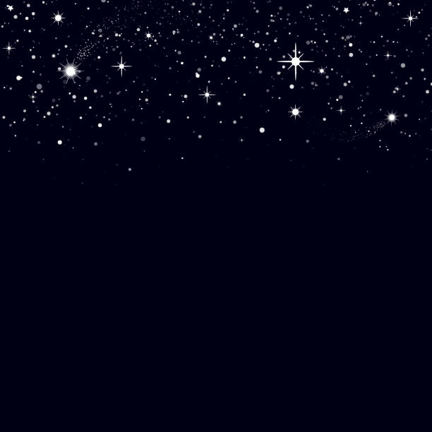 istock Space background, beautiful universe, night sky with stars. Texture for wallpapers, fabric, wrap, web page backgrounds, vector illustration 1223446904