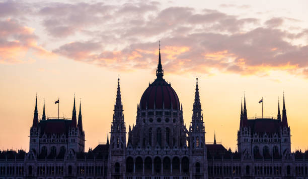 Hungarian Parliament at sunset, Budapest