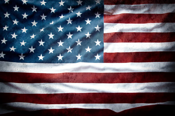 istock Grunge American flag 1223475627