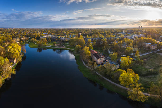 istock Maras pond in Agenskalns district in Riga, Latvia 1223476176