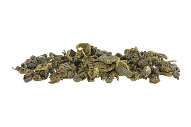istock heap of green tea on a white background isolated 1223484449