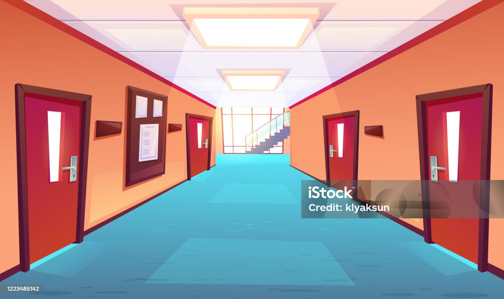 School Corridor Hallway Of College Or University Stock Illustration - Download Image Now - Education, Classroom, Cartoon - iStock School Corridor Hallway Of College Or University Stock Illustration - Download Image Now - Education, Classroom, Cartoon - iStock