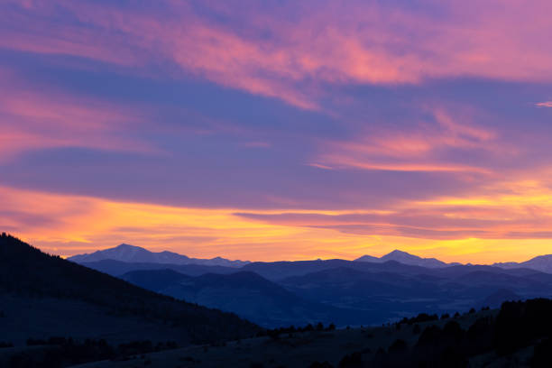 istock Sunset over the Colorado Rockies 1223487045