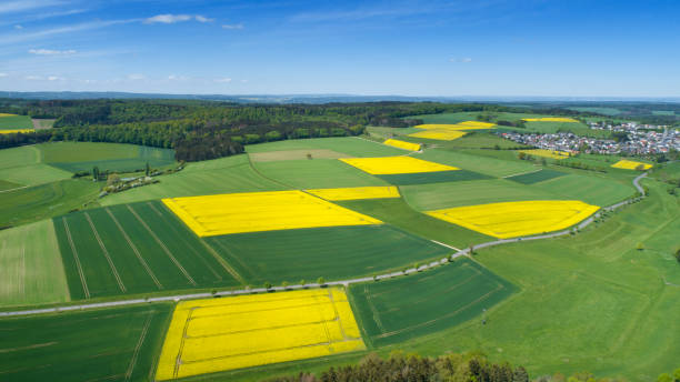 istock Aerial view of Taunusstein-Orlen, Germany 1223487401