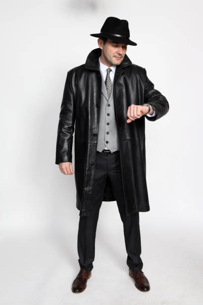 istock Handsome middle aged man posing in studio on isolated background. 1223488174