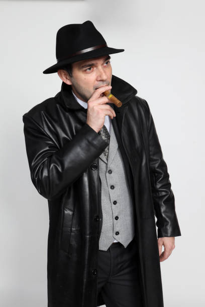 260+ Mafia Boss Posing With Cigar And Gun Stock Photos, Pictures ...