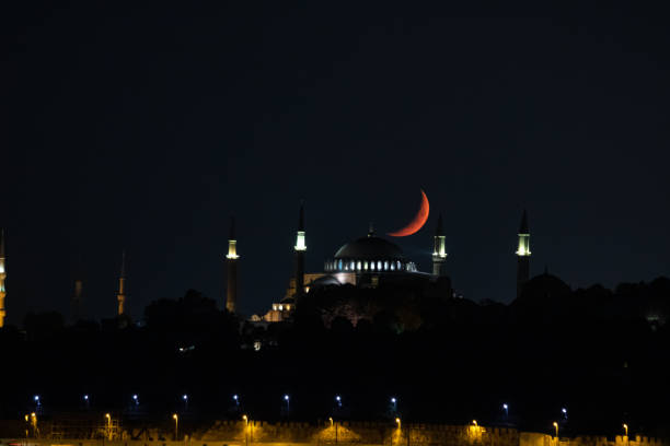 istock Hagia Sophia and Crescent Moon 1223491064