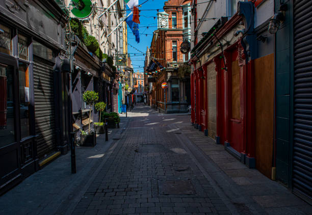 istock Empty Streets in Dublin City centre during coronavirus , Dublin, Ireland. 1223496894
