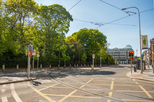 istock Empty Streets in Dublin City centre during coronavirus , Dublin, Ireland. 1223496928