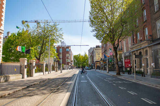 istock Empty Streets in Dublin City centre during coronavirus , Dublin, Ireland. 1223496930