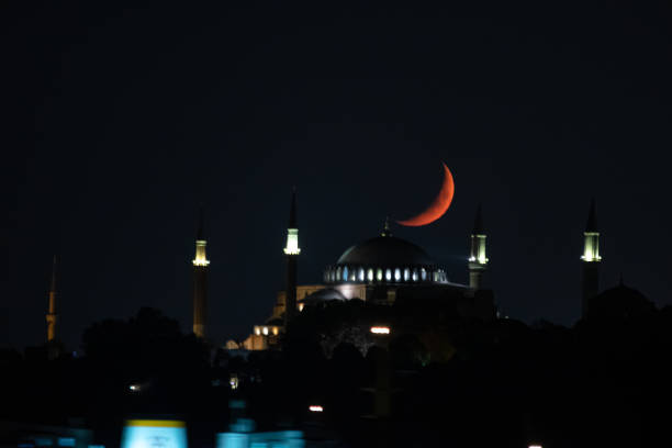 istock Hagia Sophia and Crescent Moon 1223499934