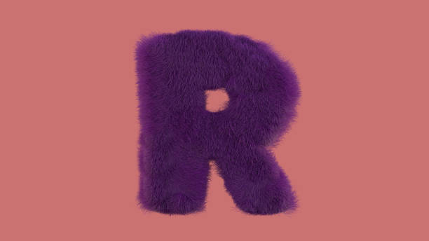 istock Letter R from fur alphabet 1223499947