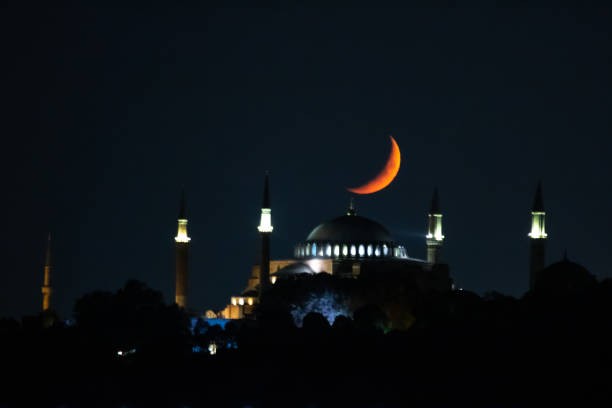 istock Hagia Sophia and Crescent Moon 1223500931