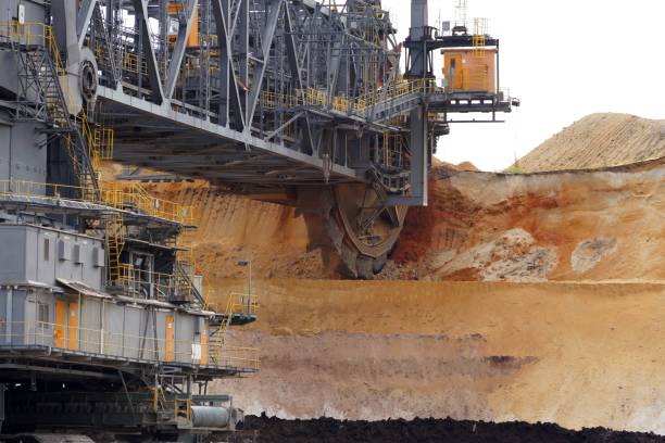 istock Bucket wheel excavator in a lignite mine 1223501187