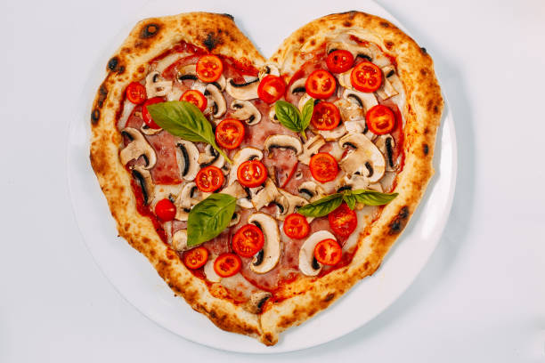 istock heart shaped pizza for valentines day. St. Valentine's Day 1223501948