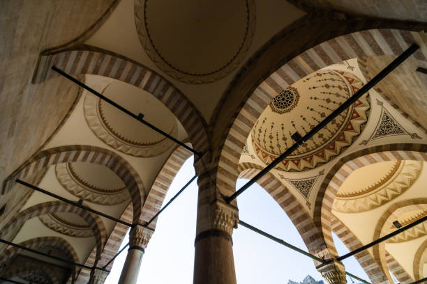istock Arches and Domes of Suleymaniye Mosque 1223502275