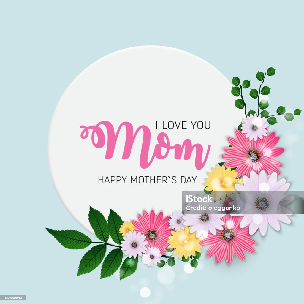 Cảm Ơn Vì Tất Cả Mẹ Happy Mothers Day Nền Tảng Dễ Thương Với Hoa ...